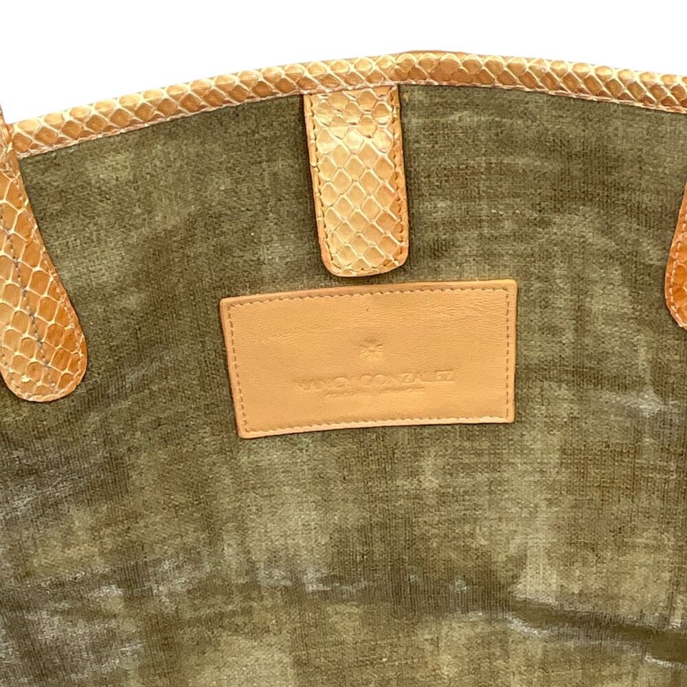 NANCY GONZALEZ Large Erika Python Tote NEW - image 9